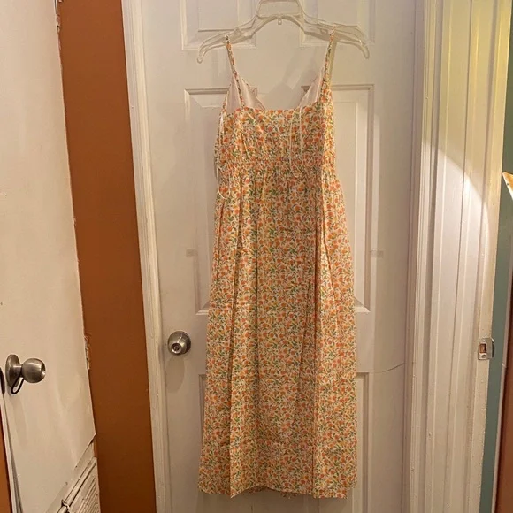 Wayf Floral A-Line Skirt in Yellow and Green - Picture 6 of 10